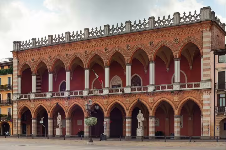 Loggia of Palazzo della Ragione in Padua, key stop on a self-guided scavenger hunt highlights tour