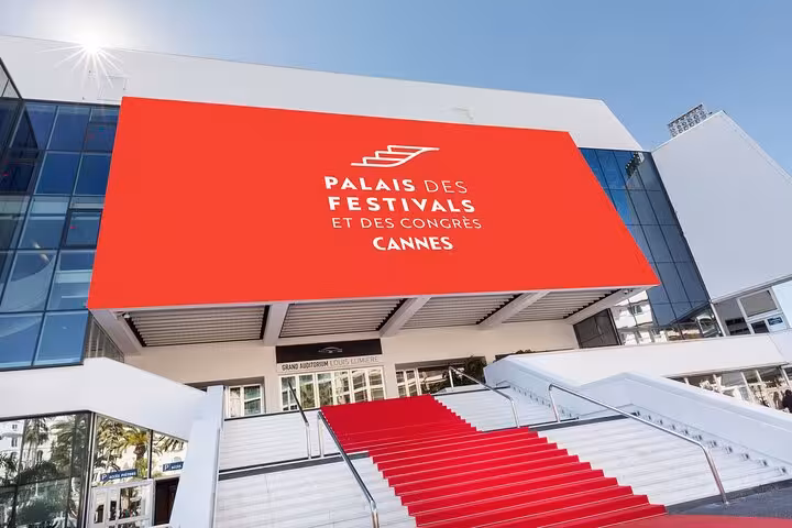 Palais des Festivals in Cannes with iconic red carpet, a must-visit on a French Riviera tour from Nice.
