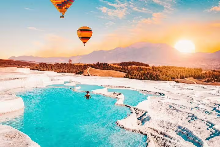 Hot baths and Hot air balloon 