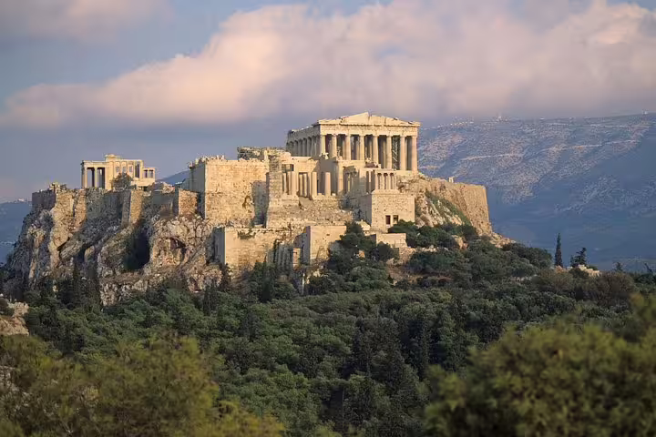 Parthenon on the Acropolis hill in Athens, Greece, a highlight of a full-day private Athens tour