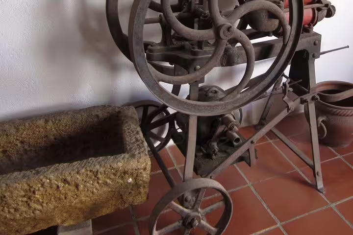 Discover traditional winemaking tools on the Penedés tour, highlighting the region's rich viticulture history.