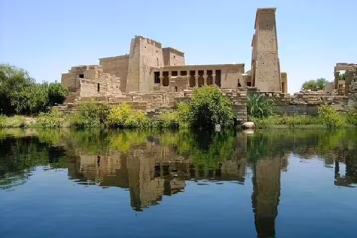 Philae Temple on the Nile near Aswan, a top stop on a 3 nights Aswan to Luxor Nile cruise tour