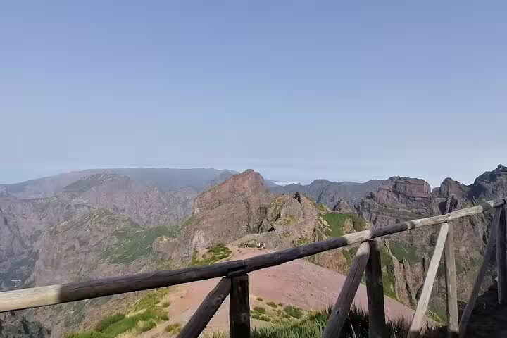 Scenic view of Pico do Arieiro's rugged peaks and lush valleys, perfect for hiking and nature photography.