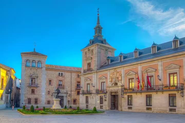 Plaza de la Villa in Madrid old town, key landmark on a self-guided walking tour with audio and GPS navigation