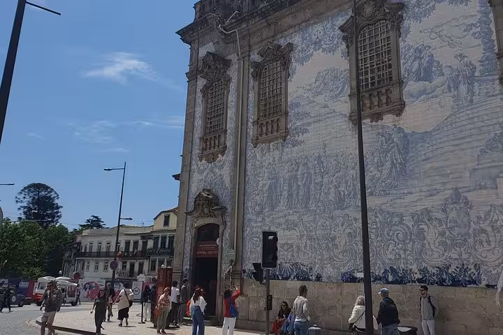 Discover Porto's iconic azulejo-tiled church facade on a private city hall walking tour for art lovers.