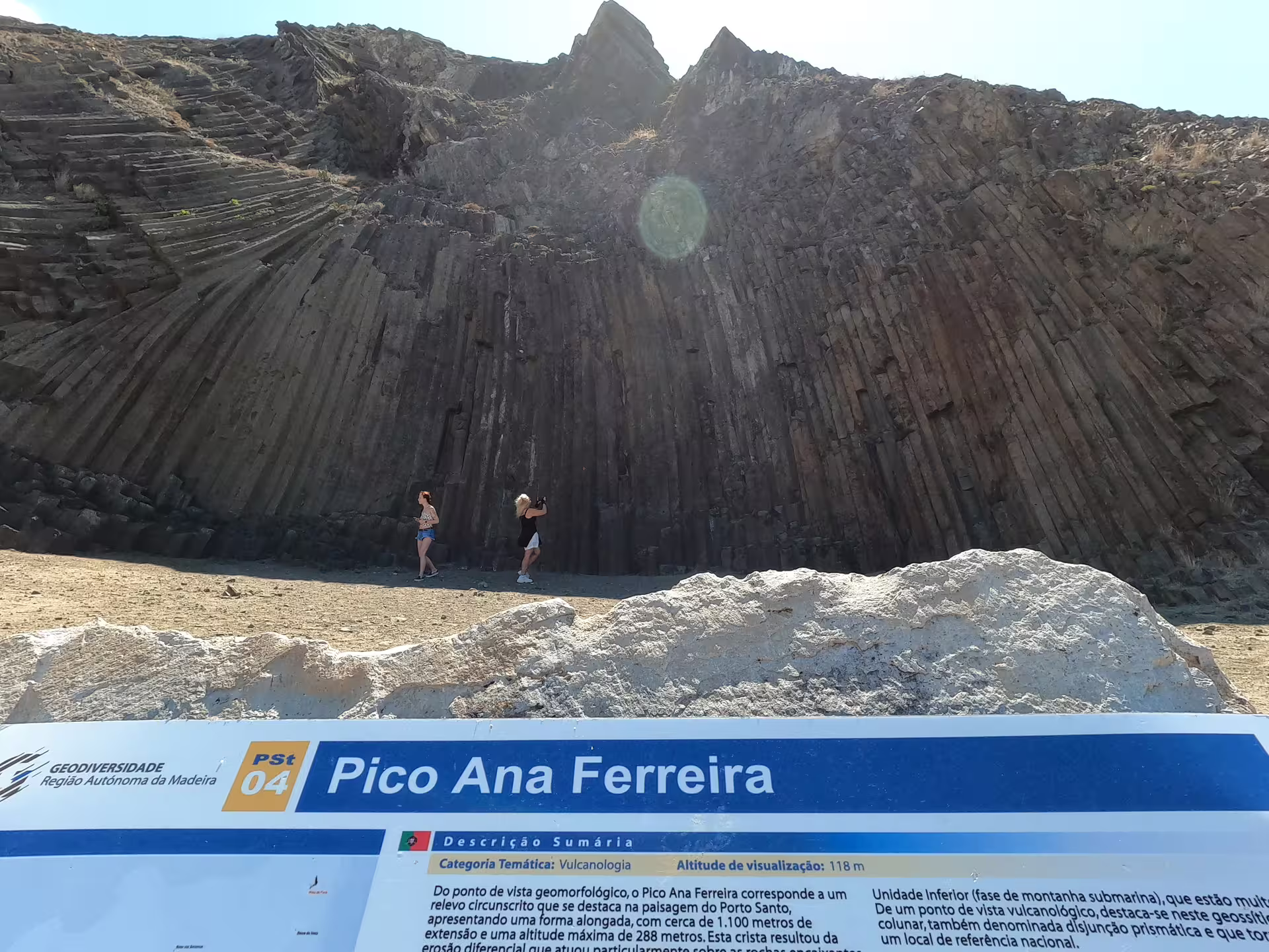 Discover the stunning geological formations of Pico Ana Ferreira on the Porto Santo Half Day Experience island tour.