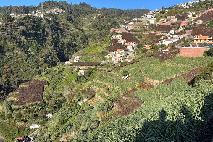 Terraced hillside villages and lush valleys on a private 4x4 shore excursion, 4-hour off-road adventure