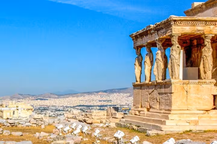 Explore the stunning Erechtheion with its iconic Caryatids on a private half-day Athens tour.