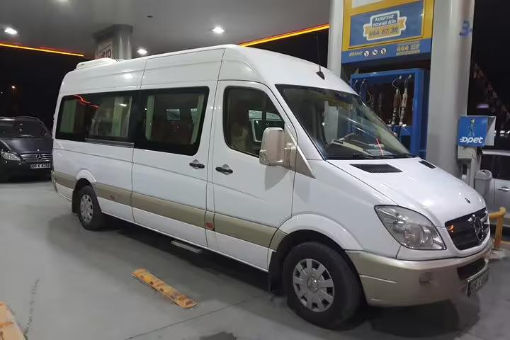 Private tour minibus transfer for all-inclusive Ephesus, House of Mary and Sirince Village excursion