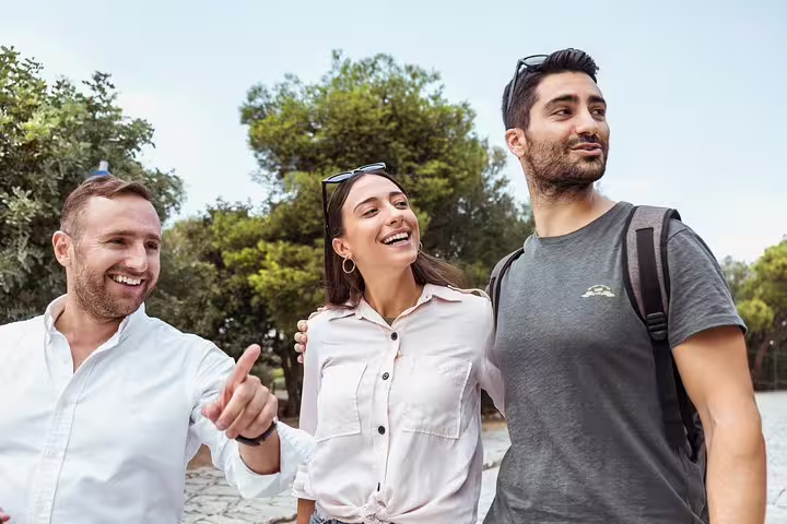 Travelers on a private Therisos, Zourva and Meskla day trip from Chania exploring Crete villages