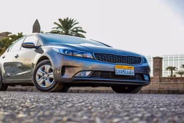 Modern air-conditioned sedan for private transfer Marsa Alam to Hurghada, Egypt, comfortable door-to-door ride