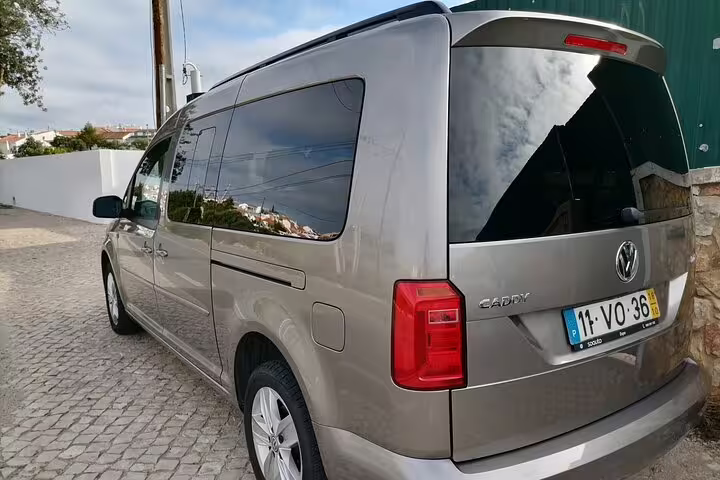 Elegant private transfer van available for Faro, Albufeira, Alvor, Seville, Lisbon, and Lagos journeys.