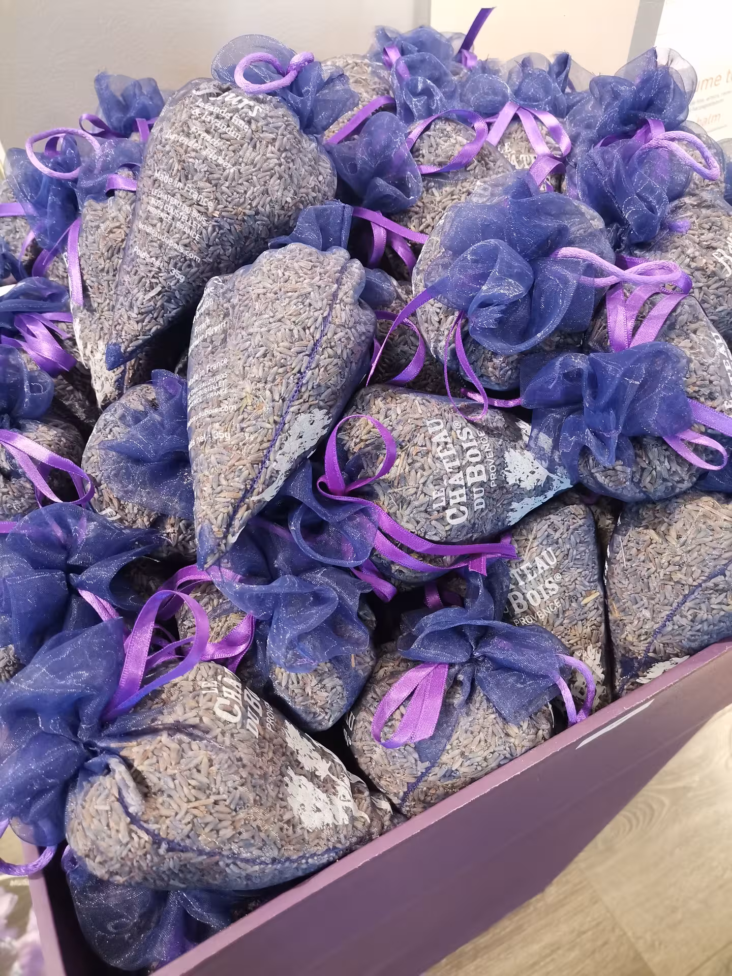 Provence lavender sachets in organza bags, a fragrant souvenir on the 14-day Christian heritage cultural tour