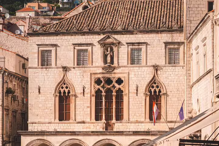Rector's Palace facade in Dubrovnik Old Town, Croatia, featured stop on a private Dubrovnik city tour