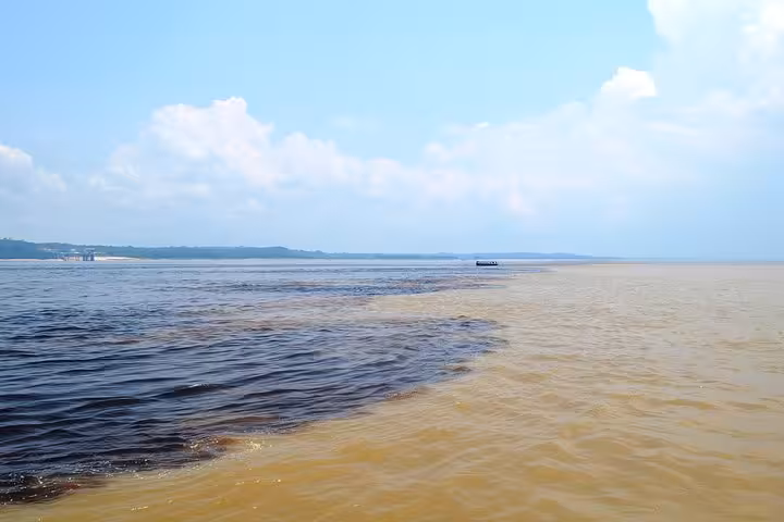 Meeting of the Waters on Amazon Negro River half-day expedition tour near Manaus, Brazil