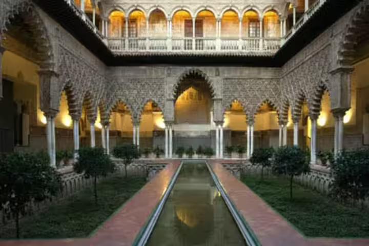 Explore the stunning Moorish architecture and intricate details of the Royal Alcazar of Seville on a private tour.