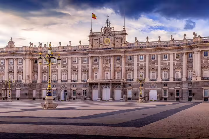 Royal Palace of Madrid in Plaza de la Armería, key stop on the self-guided e-scavenger hunt tour
