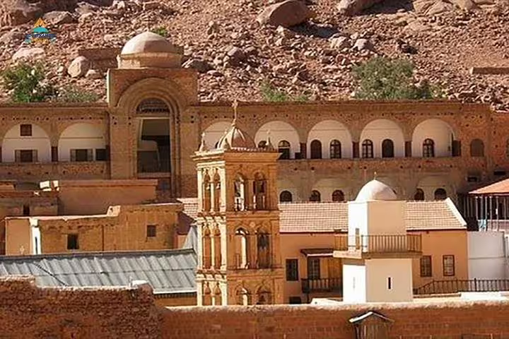 Saint Catherine Monastery facade in Sinai, a highlight of private overnight trip from Cairo to Mount Sinai