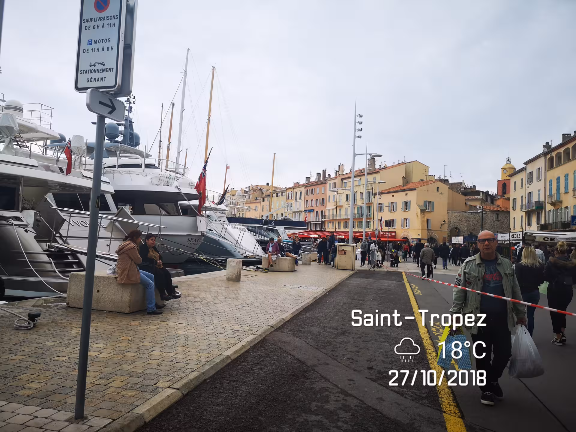 Saint-Tropez old port with luxury yachts and waterfront promenade, highlight of a private Hyères and Le Lavandou day trip
