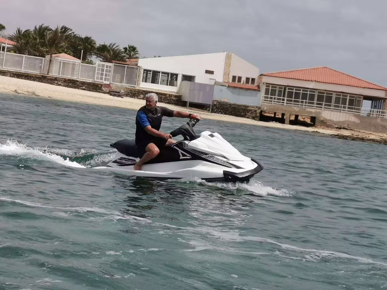 Explore Sal Island's scenic coastline with an exhilarating jet ski ride, ideal for adventure seekers.