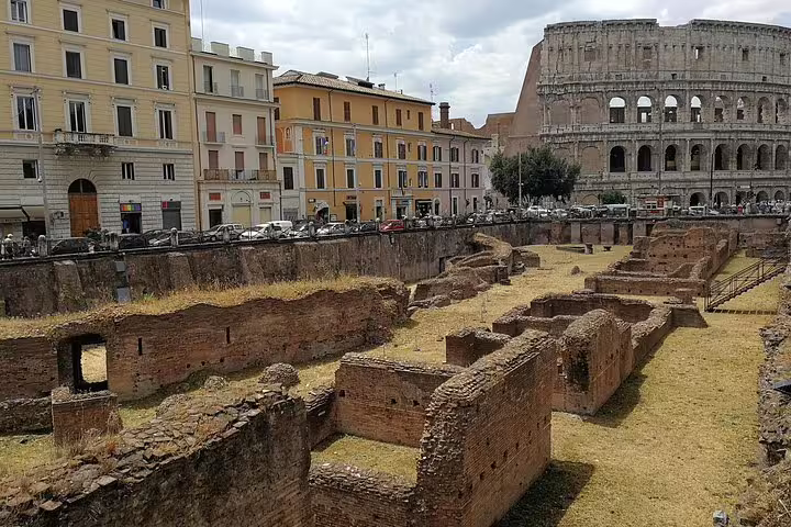 Roman excavations near the Colosseum viewed on a San Clemente Basilica underground private tour with no line access