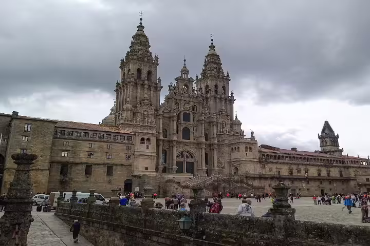 Explore the majestic Santiago de Compostela Cathedral on a private tour, showcasing its stunning architecture and rich history.