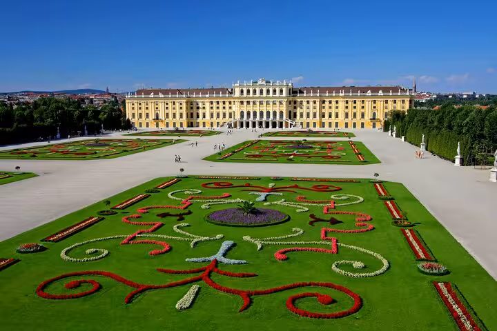 Schönbrunn Palace and formal gardens in Vienna, highlight stop on a private day tour with guide