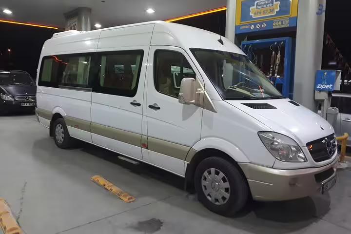 Comfortable tour minibus transfer for 5-day Seven Churches of Asia Minor tour in Turkey, Smyrna to Sardis