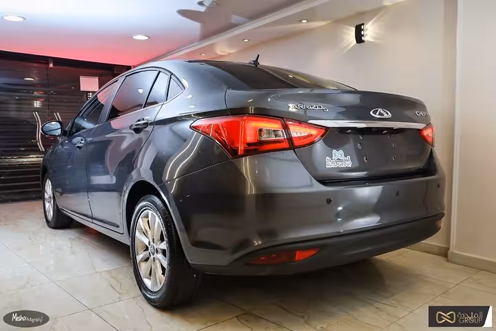 Rear view of sedan used for Sharm El Sheikh private airport transfer, reliable hotel drop-off service
