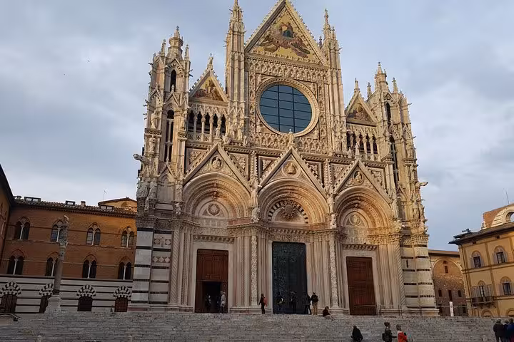 Siena Cathedral facade in Tuscany, a highlight stop on a 10-day Italy tour Rome Florence Pisa Milan Venice