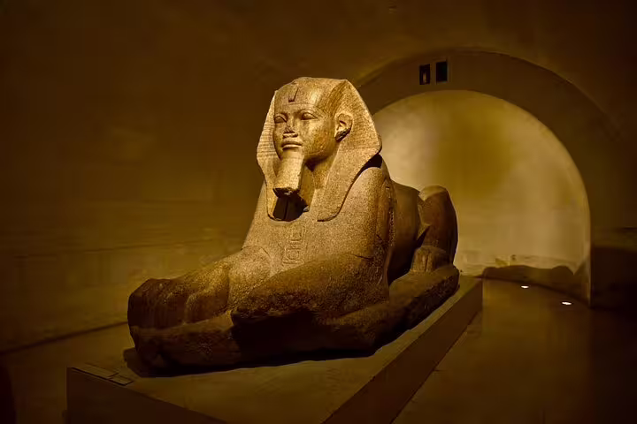 Ancient sphinx statue in the Egyptian Museum Cairo, must-see stop on a 2-day Cairo short break package