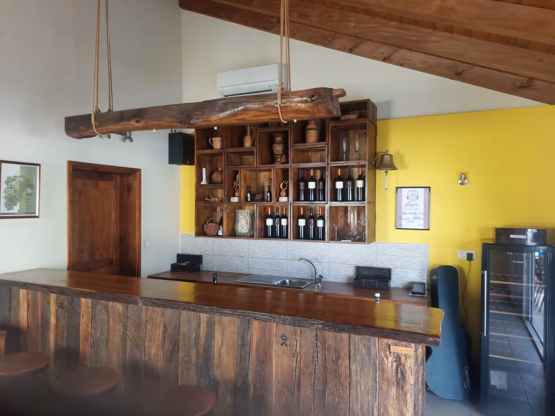Rustic Dalmatian winery tasting bar near Split, part of Imotski Lakes wine and dine hidden gems day trip