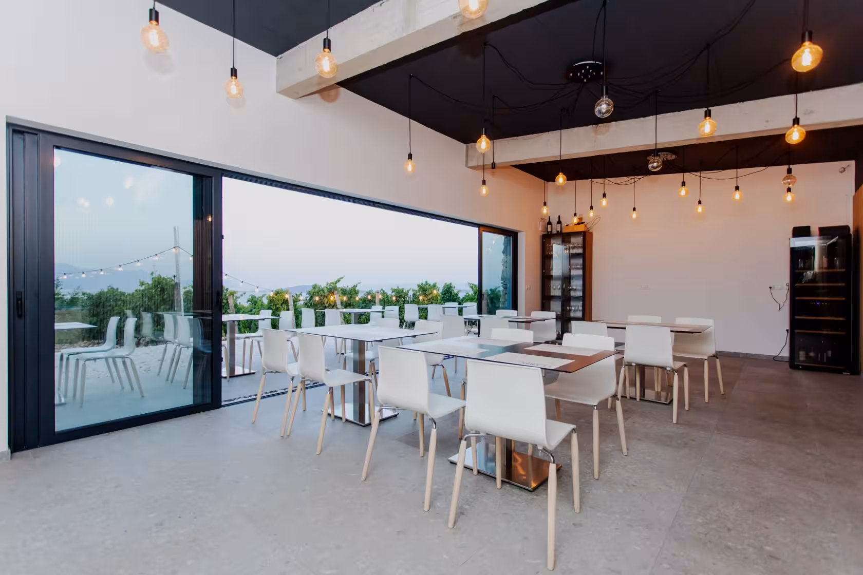 Modern Split wine tasting venue with terrace views, part of The Taste of Dalmatia Split Wine & Dine tour