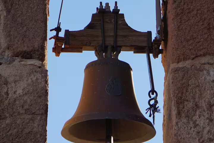 Historic bell at St Catherine Monastery, key landmark on private overnight Moses Mountain tour from Dahab