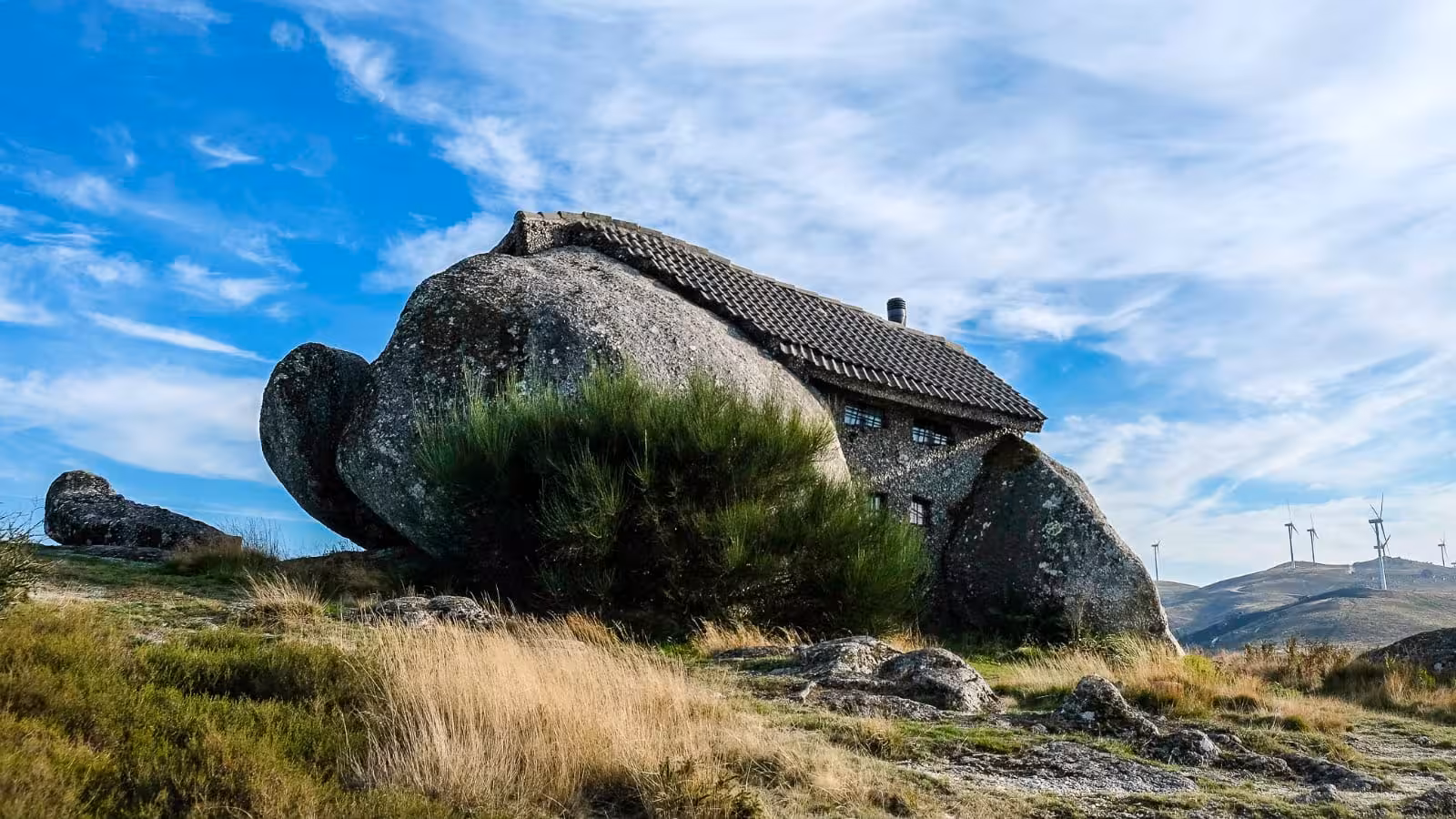 Unique stone house in Vinho Verde region, Northern Portugal, surrounded by lush nature and scenic landscapes.