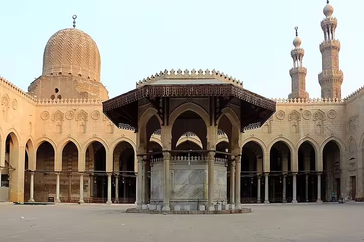 Courtyard of Sultan Hassan Mosque in Cairo, a highlight of Citadel, Bazaar and Cairo Mosques guided tour