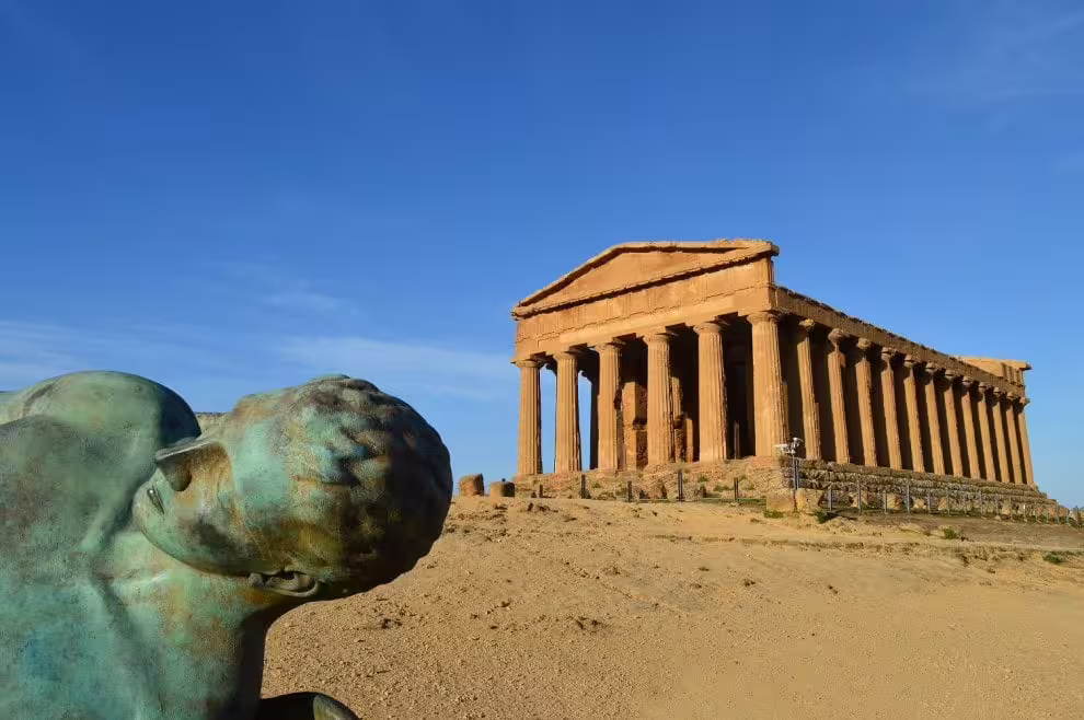 Temple of Concordia in Agrigento Valley of the Temples, Sicily, on guided tour from Taormina
