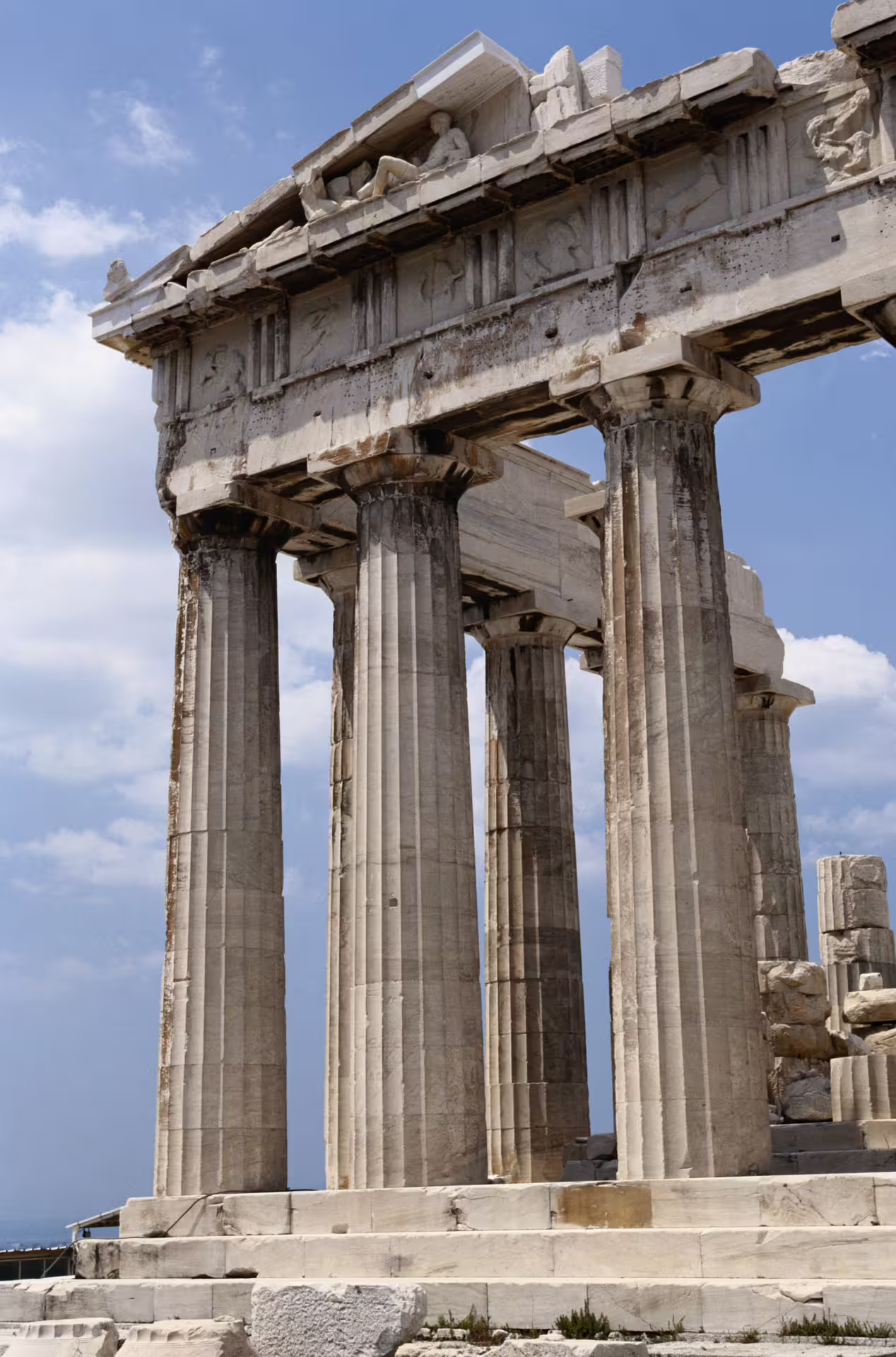 Temple of Olympian Zeus columns in Athens, a highlight on an Acropolis private full-day classical tour