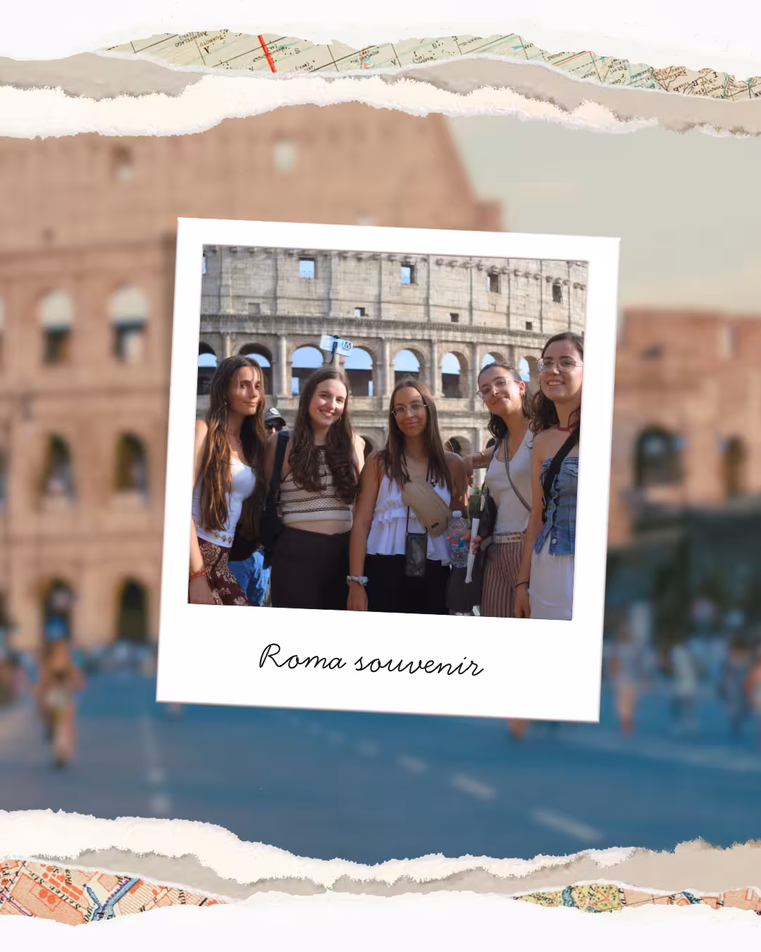 Travelers posing by the Colosseum, perfect memory from a private Colosseum Arena tour with gladiator access