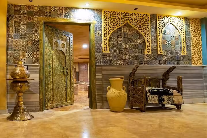 Traditional Turkish hammam interior in Sharm El Sheikh spa, ideal for bath ritual and massage tour