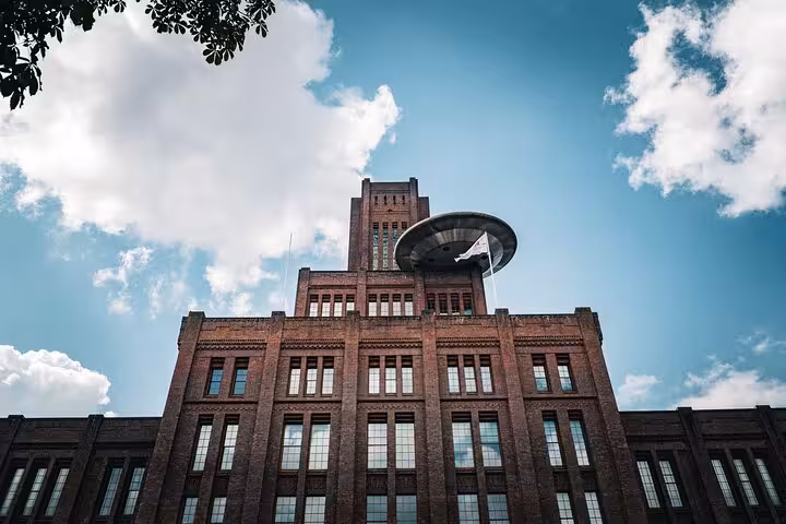 View of Utrecht city landmark building on guided group city tour, perfect for small group sightseeing walk
