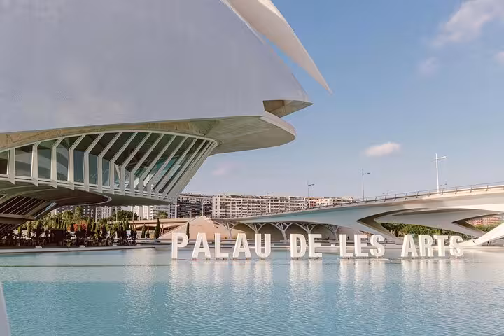Palau de les Arts at Valencia City of Arts and Sciences, landmark stop on e-bike tour and catamaran cruise