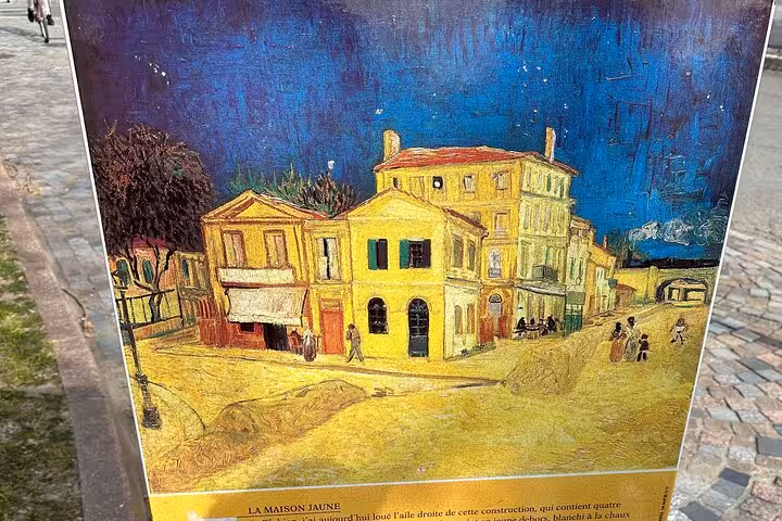 Reproduction of Van Gogh’s The Yellow House in Arles, highlight of private Provence day tour from Avignon