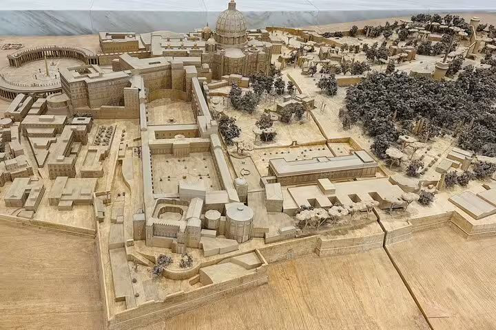 Scale model of Vatican City and St Peter’s Basilica, preview for Vatican Museums and Sistine Chapel guided tour