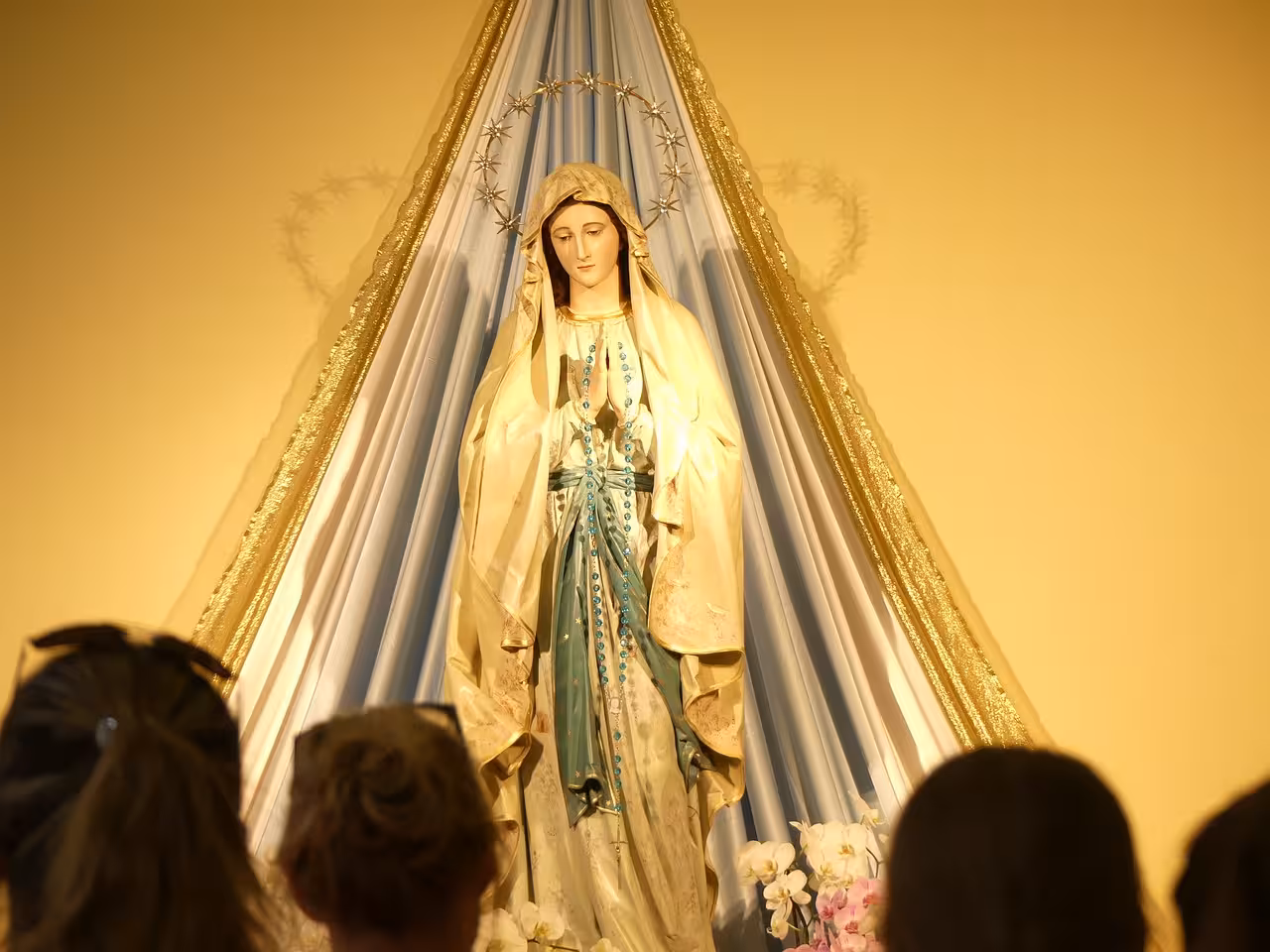 Virgin Mary statue in Medjugorje church, key stop on Medjugorje Special from Split exclusive day tour