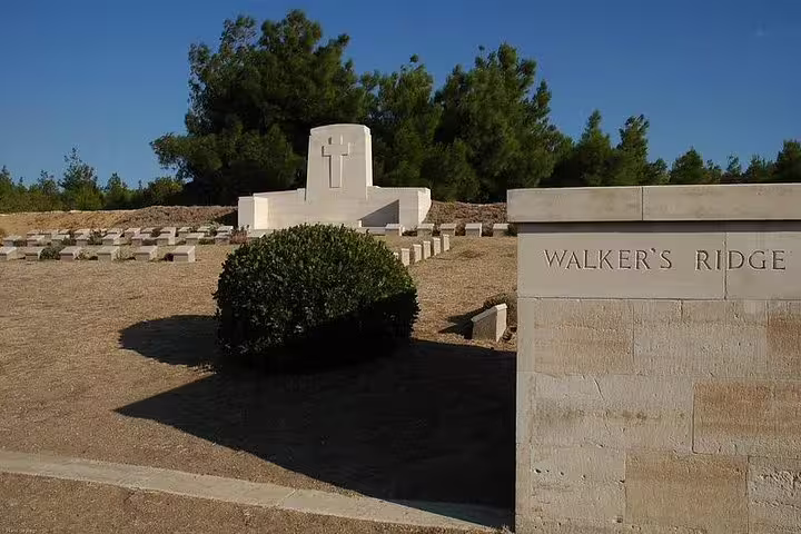 Walker’s Ridge cemetery memorial at Gallipoli Peninsula, key stop on private day trip from Istanbul