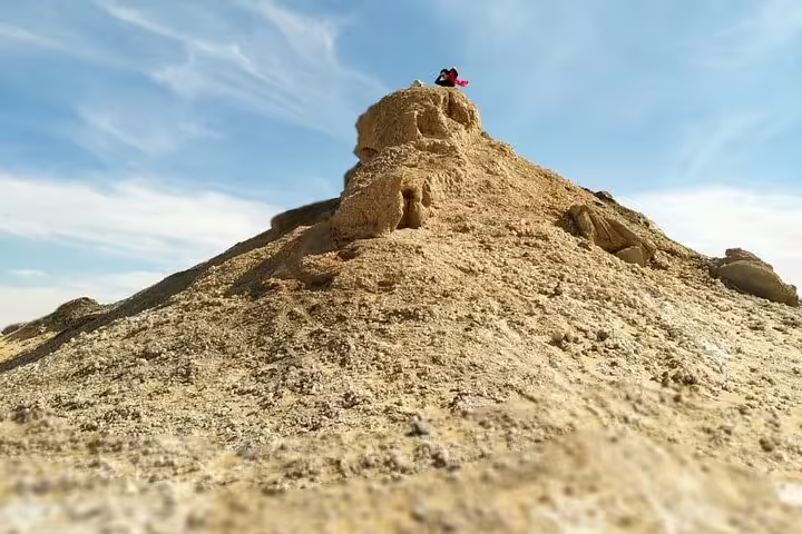White Desert chalk rock formation viewpoint near Bahariya Oasis on 3 days 2 nights desert safari package
