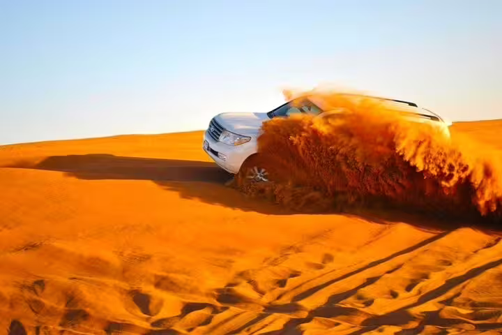 4x4 dune bashing in Erg Chebbi near Merzouga on 4 days 3 nights desert tour from Marrakech