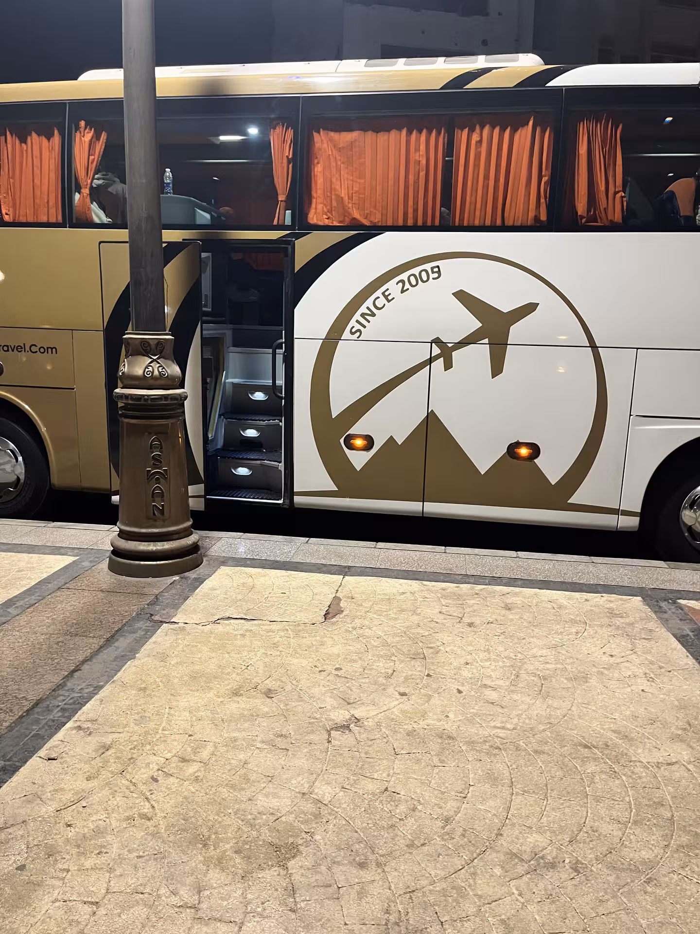 Air-conditioned tour bus for early morning Abu Simbel trip from Aswan, option for transport only or guided tour