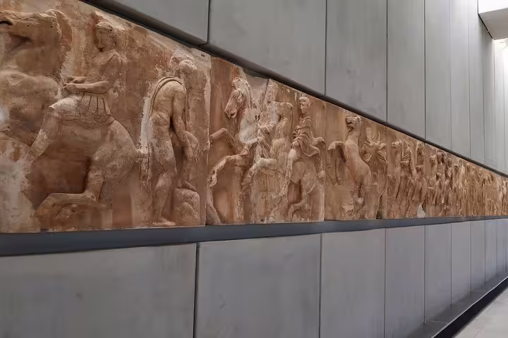 Long frieze gallery at the Acropolis Museum, Athens, featured on Friday night guided tour experience